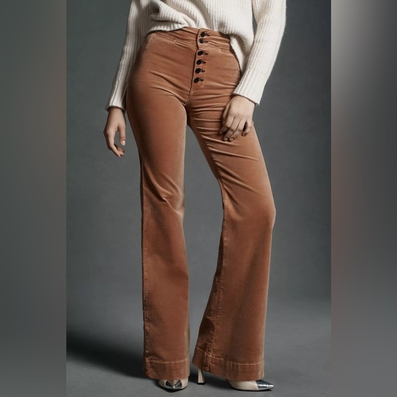 NWT Brighton Velvet Wide-Leg Pants